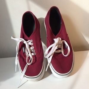 Vans Authentic Burgundy Sneakers